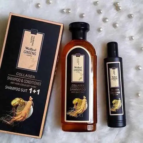 Wellice Ginseng Essence Shampoo and Conditioner - beautysweetie