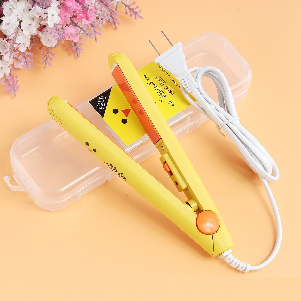 Mini Small Hair Straightener Student Mini Crystal Flat Iron Bangs Straight Hair Curler Fashion Portable Hair Styling Tools - beautysweetie