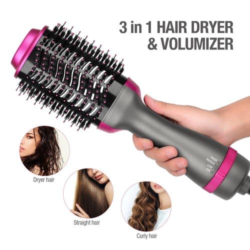 One Step Professional Curler Hair Straightener Hair Dryer Hot Air Brush Styling Tool