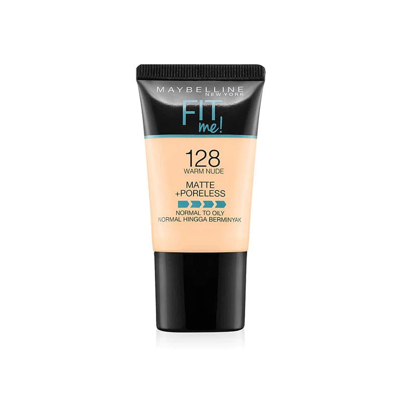 Maybelline New York Fit Me Matte + Poreless Liquid Foundation - 128 Warm Nude 18ml